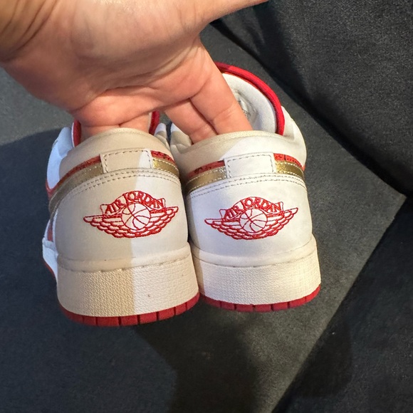 Nike Red and White Sneakers - Picture 6 of 10